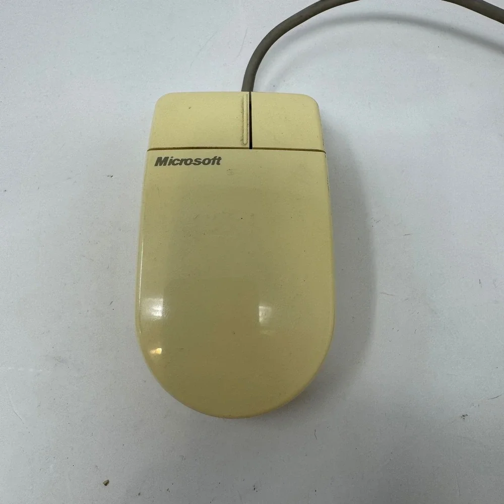 Vintage Microsoft InPort Mouse Dove 2-Button Serial PS2 IBM Interface C3K7PN9937